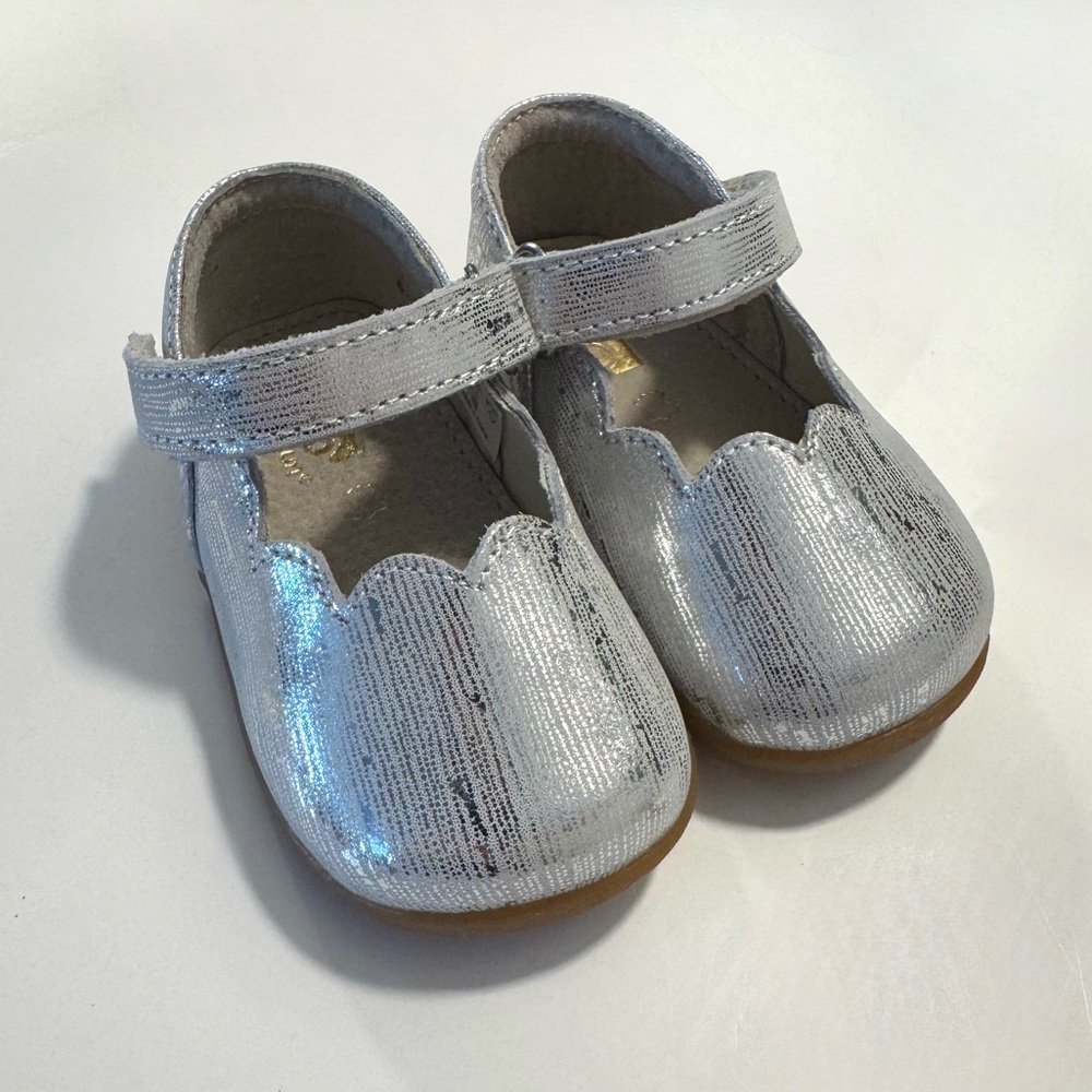 See Kai Run Silver Susie Mary Jane Toddler Dress Shoes